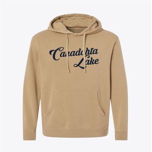 Canadohta Lake Pennsylvania Vintage Team Pigment-Dyed Hoodie