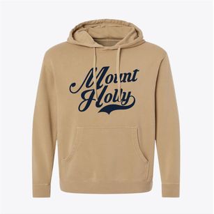 Mount Holly North Carolina Vintage Team Pigment-Dyed Hoodie