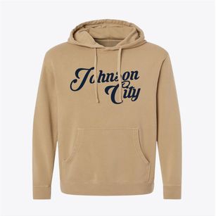 Johnson City Tennessee Vintage Team Pigment-Dyed Hoodie
