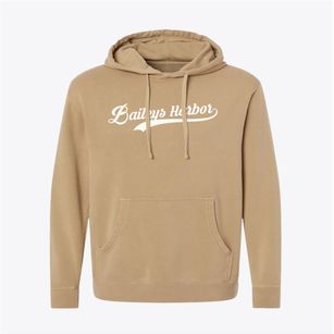Baileys Harbor Wisconsin Vintage Team Pigment-Dyed Hoodie