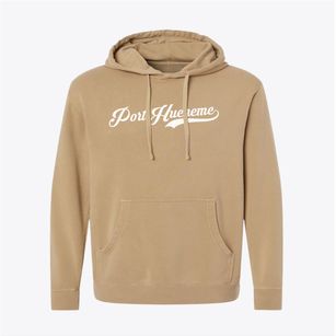 Port Hueneme California Vintage Team Pigment-Dyed Hoodie