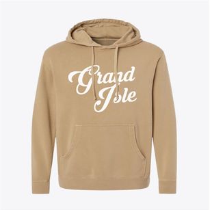 Grand Isle Maine Vintage Team Pigment-Dyed Hoodie
