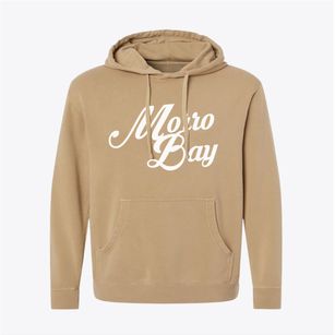 Morro Bay California Vintage Team Pigment-Dyed Hoodie