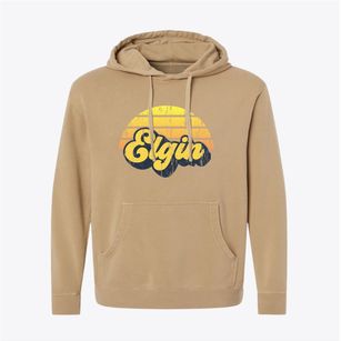 Elgin Pennsylvania Sublime Sunset Pigment-Dyed Hoodie