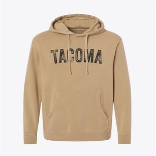 Tacoma Washington Timeless Retro Pigment-Dyed Hoodie