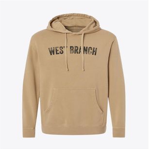 West Branch Iowa Timeless Retro Pigment-Dyed Hoodie