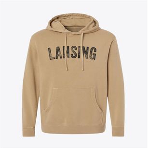 Lansing New York Timeless Retro Pigment-Dyed Hoodie
