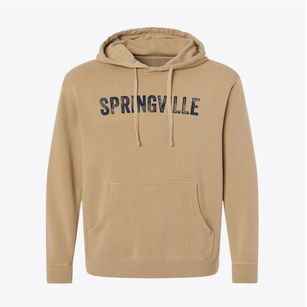 Springville Virginia Timeless Retro Pigment-Dyed Hoodie