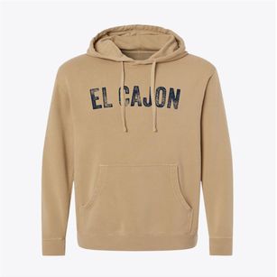 El Cajon California Timeless Retro Pigment-Dyed Hoodie