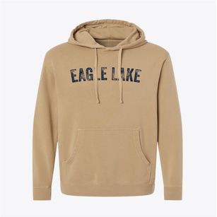 Eagle Lake Pennsylvania Timeless Retro Pigment-Dyed Hoodie