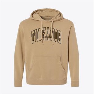Tuckahoe New York Trendy Block Pigment-Dyed Hoodie