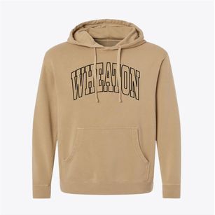 Wheaton Illinois Trendy Block Pigment-Dyed Hoodie