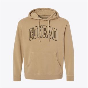 Conrad Montana Trendy Block Pigment-Dyed Hoodie
