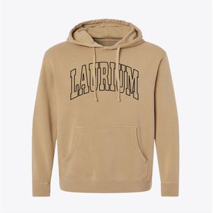 Laurium Michigan Trendy Block Pigment-Dyed Hoodie