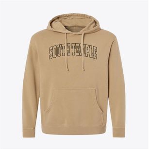 South Temple Pennsylvania Trendy Block Pigment-Dyed Hoodie