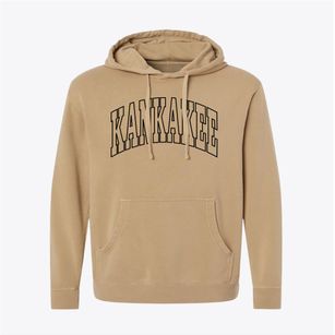 Kankakee Illinois Trendy Block Pigment-Dyed Hoodie