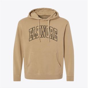 Elsinore Utah Trendy Block Pigment-Dyed Hoodie