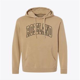 Roseland Indiana Trendy Block Pigment-Dyed Hoodie