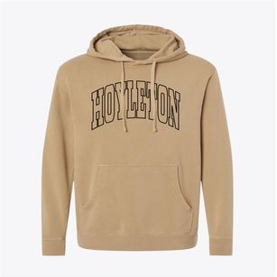 Hoyleton Illinois Trendy Block Pigment-Dyed Hoodie