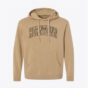 Horntown Virginia Trendy Block Pigment-Dyed Hoodie