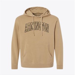 Armington Illinois Trendy Block Pigment-Dyed Hoodie