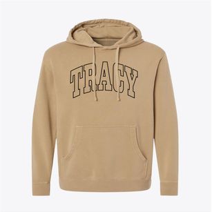 Tracy Missouri Trendy Block Pigment-Dyed Hoodie