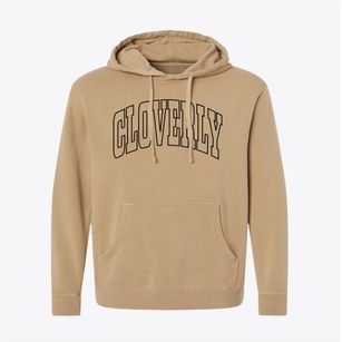 Cloverly Maryland Trendy Block Pigment-Dyed Hoodie