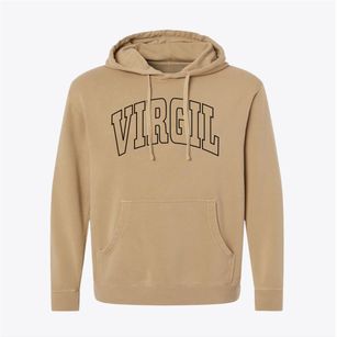 Virgil Kansas Trendy Block Pigment-Dyed Hoodie