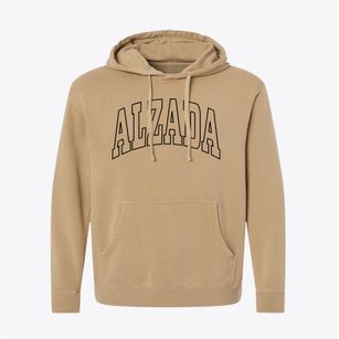 Alzada Montana Trendy Block Pigment-Dyed Hoodie