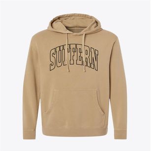 Suffern New York Trendy Block Pigment-Dyed Hoodie