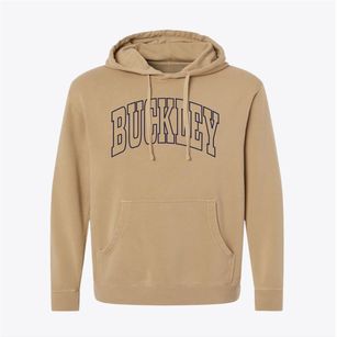 Buckley Washington Trendy Block Pigment-Dyed Hoodie