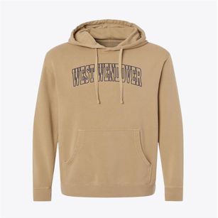 West Wendover Nevada Trendy Block Pigment-Dyed Hoodie