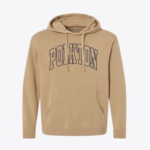 Polkton North Carolina Trendy Block Pigment-Dyed Hoodie