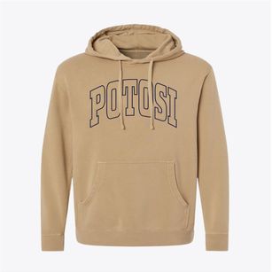 Potosi Missouri Trendy Block Pigment-Dyed Hoodie