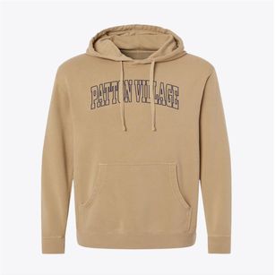 Patton Village Texas Trendy Block Pigment-Dyed Hoodie