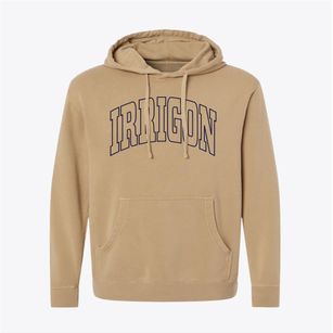 Irrigon Oregon Trendy Block Pigment-Dyed Hoodie