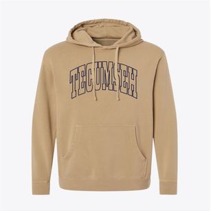 Tecumseh Nebraska Trendy Block Pigment-Dyed Hoodie