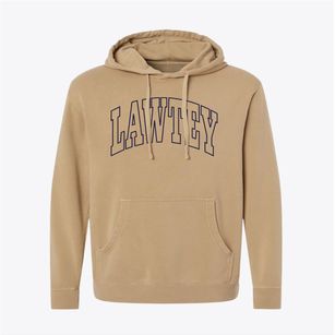 Lawtey Florida Trendy Block Pigment-Dyed Hoodie