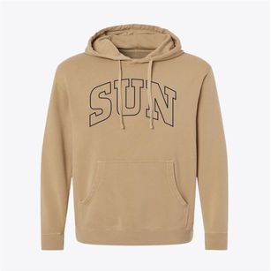 Sun Louisiana Trendy Block Pigment-Dyed Hoodie