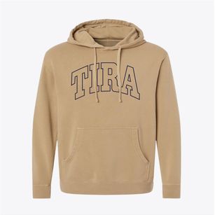 Tira Texas Trendy Block Pigment-Dyed Hoodie