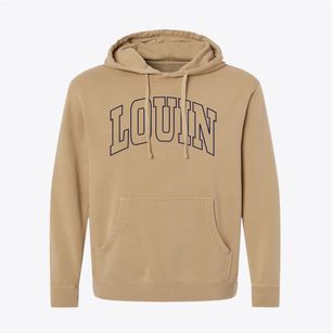 Louin Mississippi Trendy Block Pigment-Dyed Hoodie