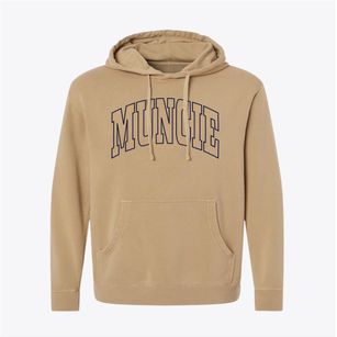 Muncie Illinois Trendy Block Pigment-Dyed Hoodie