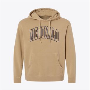 Mcdonald North Carolina Trendy Block Pigment-Dyed Hoodie