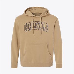 Circleville Ohio Trendy Block Pigment-Dyed Hoodie