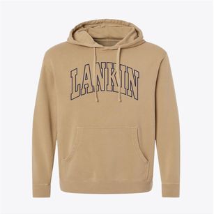 Lankin North Dakota Trendy Block Pigment-Dyed Hoodie