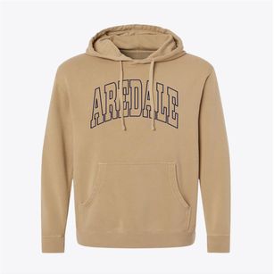 Aredale Iowa Trendy Block Pigment-Dyed Hoodie