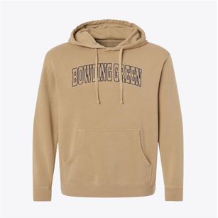 Bowling Green Kentucky Trendy Block Pigment-Dyed Hoodie