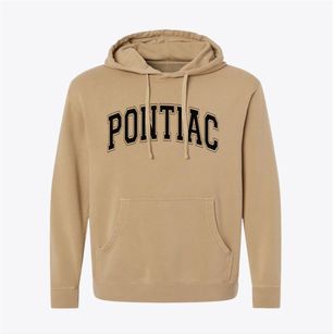 Pontiac Michigan Varsity Pigment-Dyed Hoodie