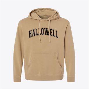 Hallowell Maine Varsity Pigment-Dyed Hoodie