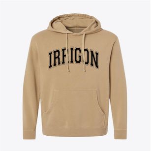 Irrigon Oregon Varsity Pigment-Dyed Hoodie